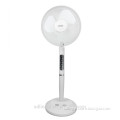 rechargeable standing fans with LED lights